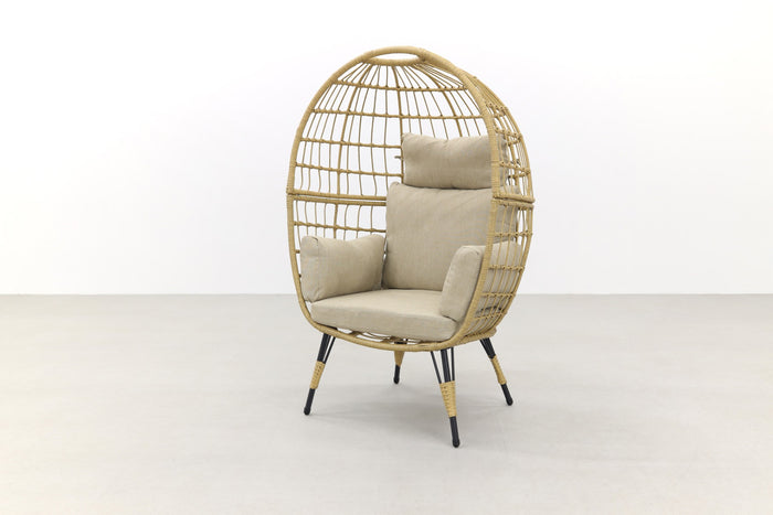 VDG Lola Egg relaxstoel - Natural sand