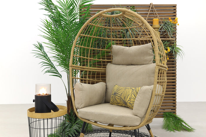 VDG Lola Egg relaxstoel - Natural sand