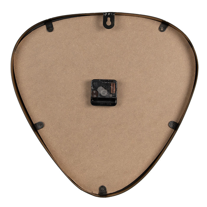 Clayre & Eef Wandklok 38 cm Bruin IJzer