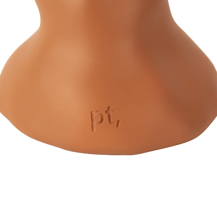 Present Time Kandelaar Organic Swirl - Oranje - 14x12,5x30,5cm