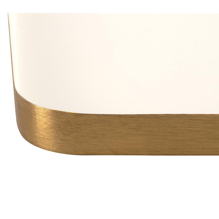 Present Time Dienblad Festive - Wit - 16x2x41 cm