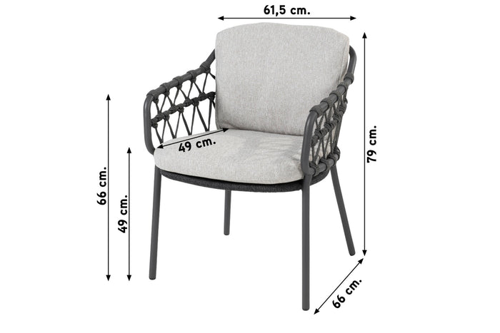 4SO Calpi|Privada 240x107 - Ovale tuinset - 7-delig