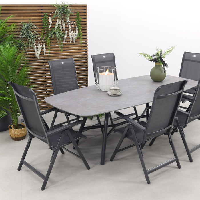 Hartman Milaan|Benevento 240x110 cm. - Deens ovale tuinset