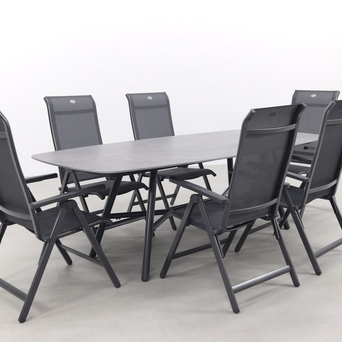 Hartman Milaan|Benevento 240x110 cm. - Deens ovale tuinset