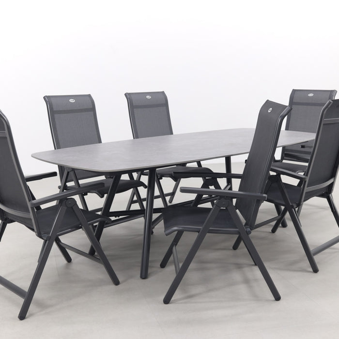 Hartman Milaan|Benevento 240x110 cm. - Deens ovale tuinset