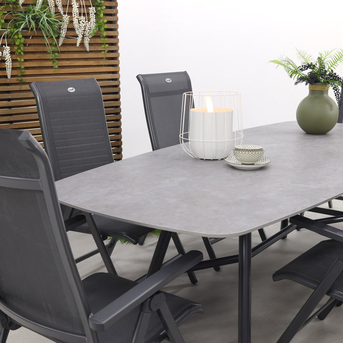 Hartman Milaan|Benevento 240x110 cm. - Deens ovale tuinset