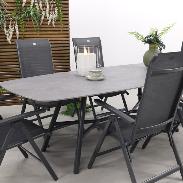 Hartman Milaan|Benevento 240x110 cm. - Deens ovale tuinset