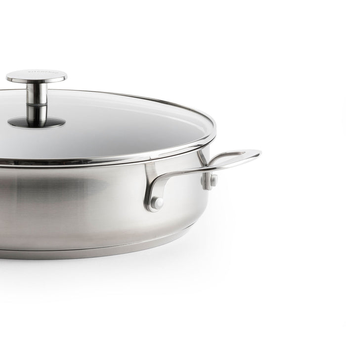 KitchenAid Stainless Steel Hapjespan met Deksel Ø 28 cm