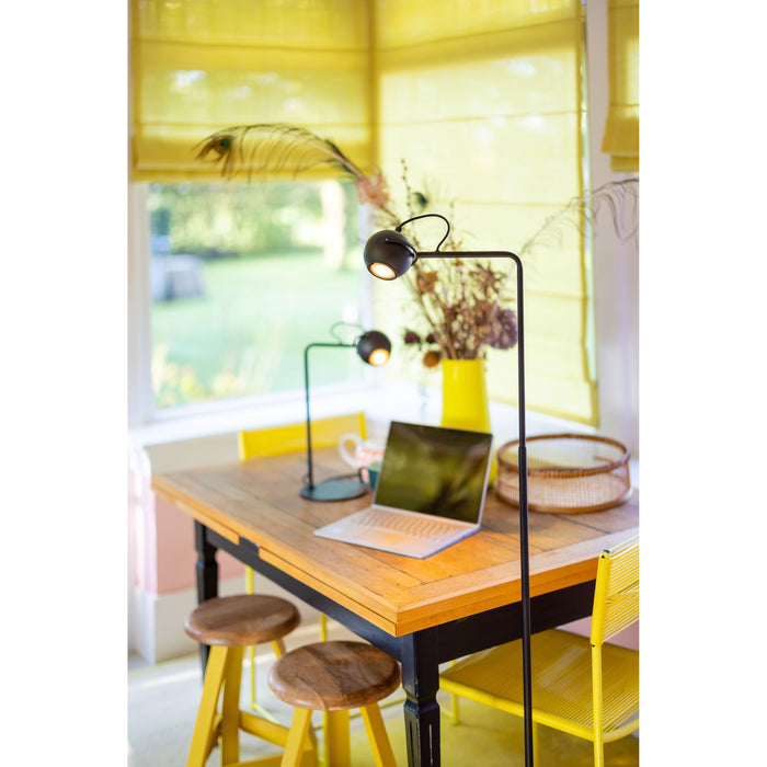 The Eye vloerlamp - GU10 - Aan|Uit op kopje - Zwart