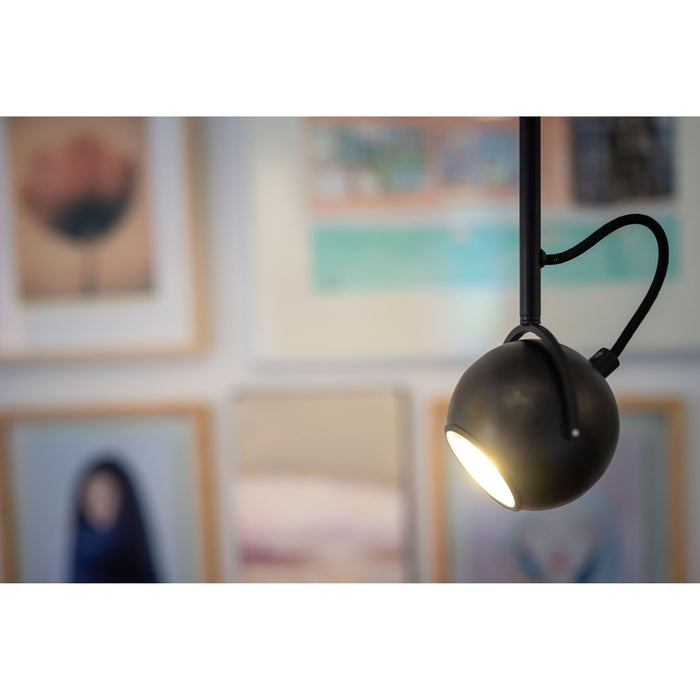 The Eye hanglamp - GU10 - Aan|Uit op kopje - Zwart