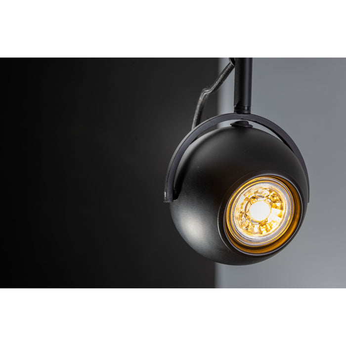 The Eye hanglamp - GU10 - Aan|Uit op kopje - Zwart