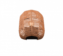 Trio Leuchten Runa Wandlamp 1x E27 Zwart Bruin