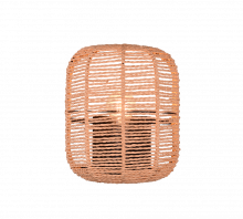 Trio Leuchten Runa Wandlamp 1x E27 Zwart Bruin