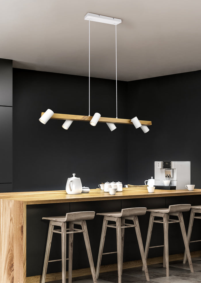 Trio Leuchten Marley Hanglamp 4x GU10 35W Wit