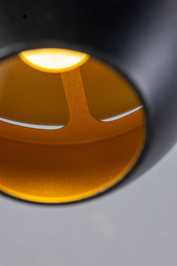 ETH Claire - Vloerlamp - Zwart Goud - Aan| Uit op stang - 1 lichtbron