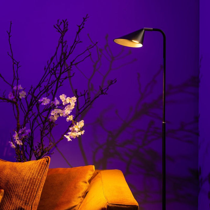 ETH Vloerlamp Galvani LED 3 stappen dimbaar | Oker Geel - Leeslamp