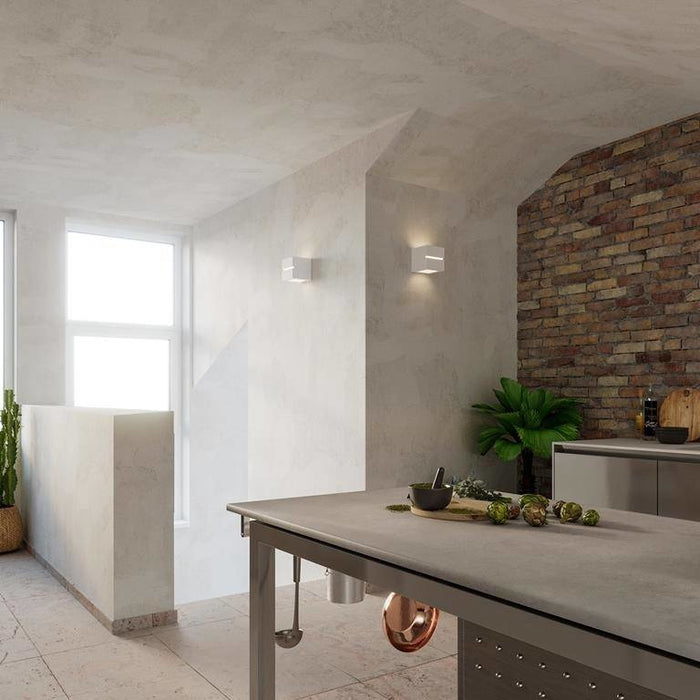 Sollux Wandlamp Leo Line E27 gips wit