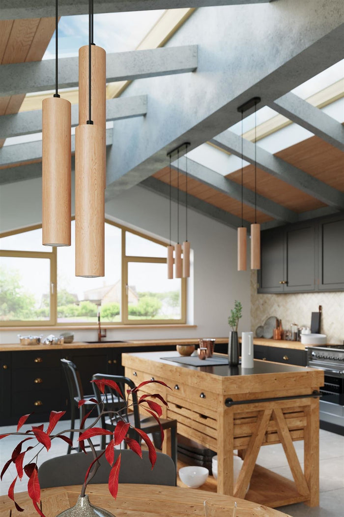 Sollux Hanglamp Lino 1 lichts hout