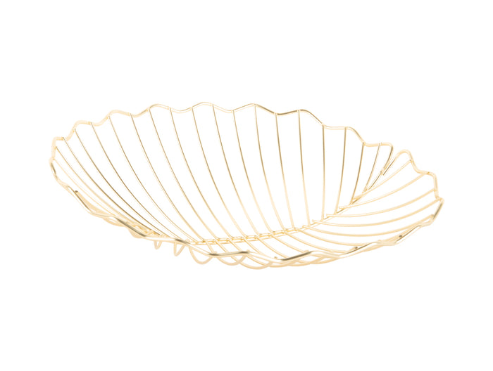 Present Time - Fruitmand Leaf Large - Goud - 32x31,5x8,5cm