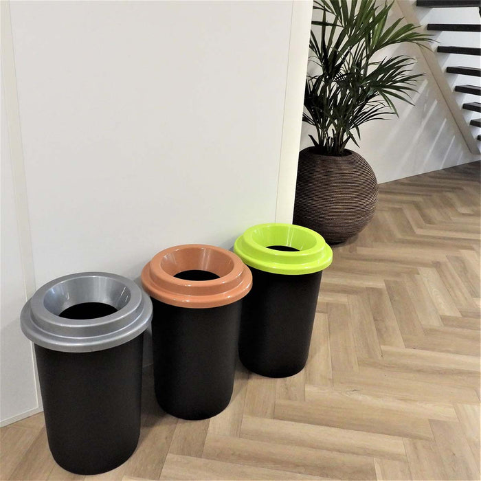 Plafor Eco Prullenbak 50L – Recycling – Grijs