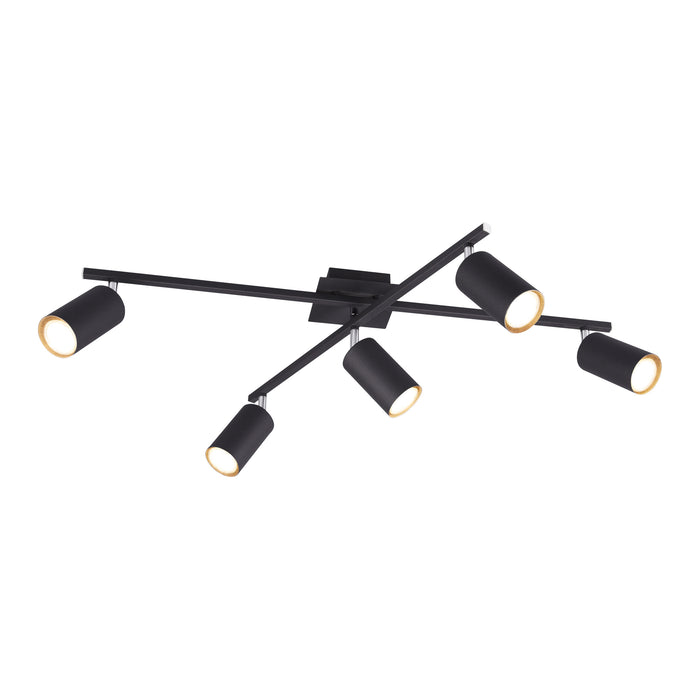 Trio Marley Plafonnière - Mat zwart