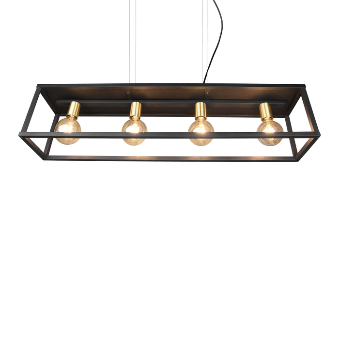 Trio Reality Vito Hanglamp - Mat zwart