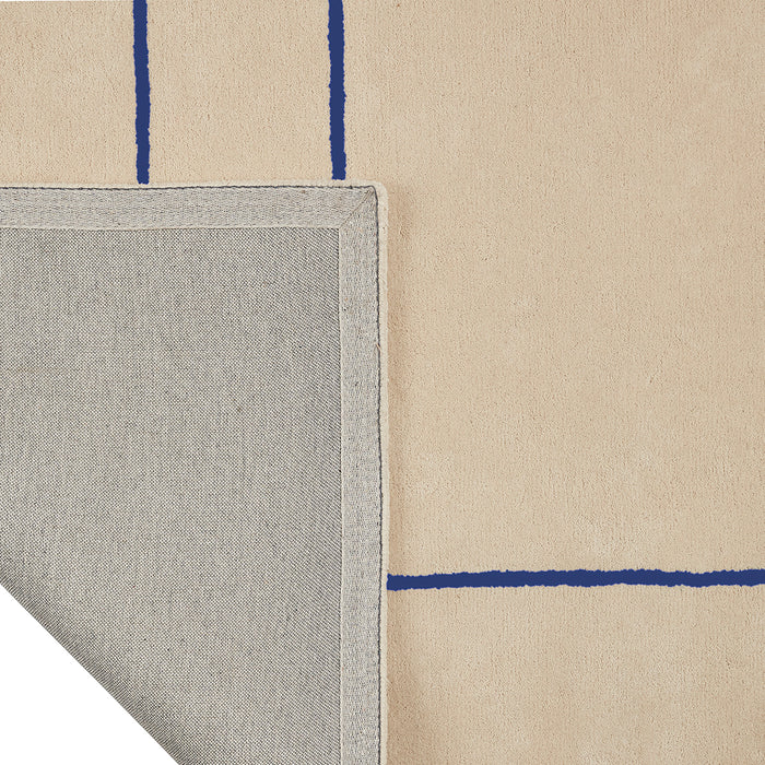 by fonQ Line Vloerkleed 170 x 240 cm - Blauw