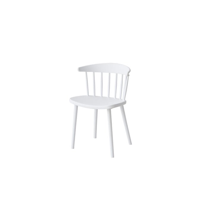 Giga Meubel - Tuinstoelen Stapelbaar - Wit - Kunststof - Set van 2