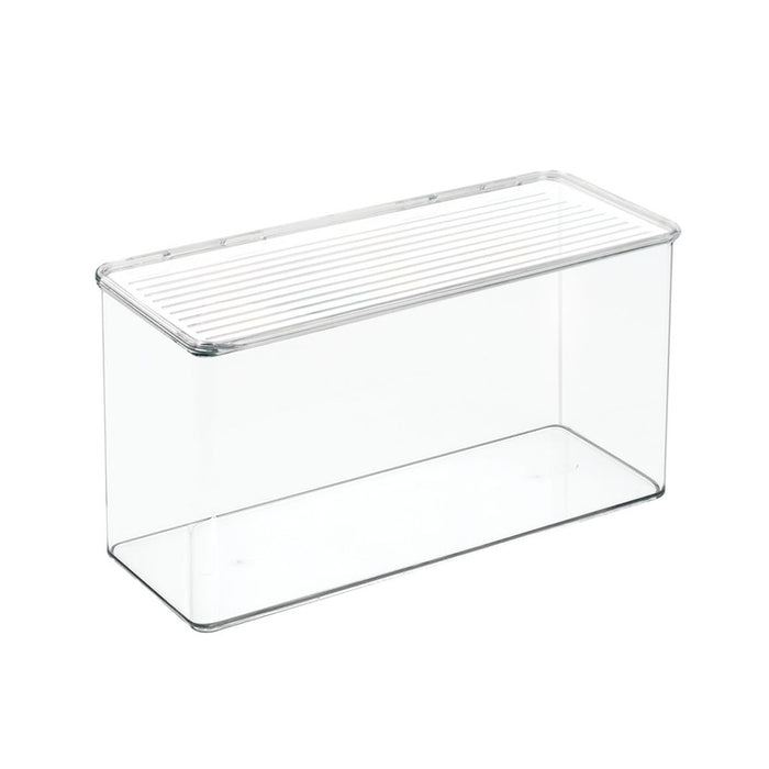 Opbergbox met Deksel, 34.3 x 14.6 x 17.8 cm, Stapelbaar, Kunststof, Tr