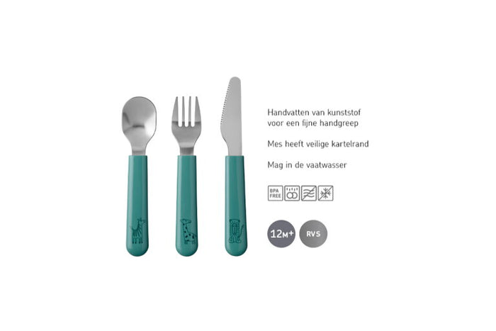 Kinderbestekset Mepal Mio 3-delig - deep blue