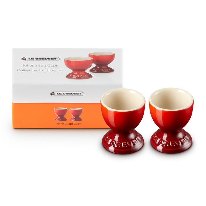 Le Creuset Eierdopjes - 2 st. - Kersenrood