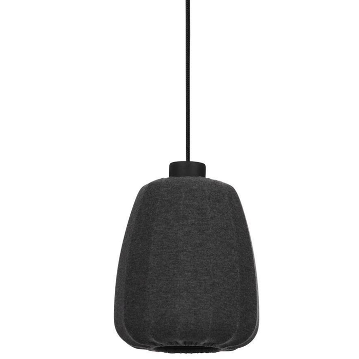 EGLO Barlaston Hanglamp - E27 - 88 cm - Zwart|Grijs - uitwasbaar Textiel