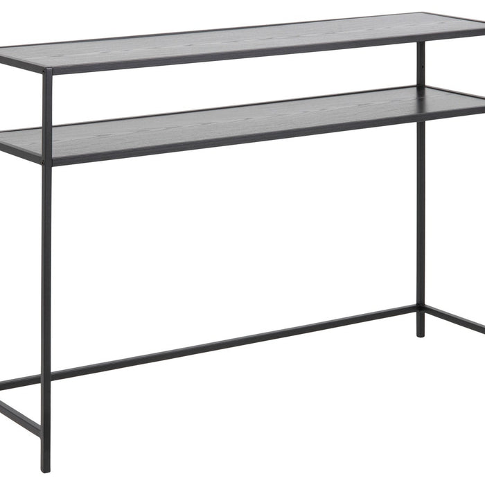 Lisomme Vic houten sidetable zwart - 120 x 35 cm