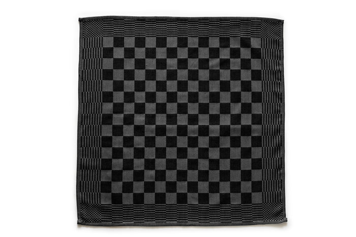LINNICK Theedoekenset Blok 65x65cm - zwart - set van 10
