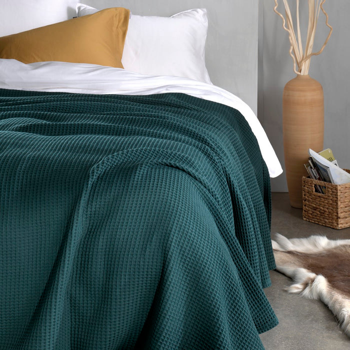 Heckett Lane Wafel Plaid - Army Green