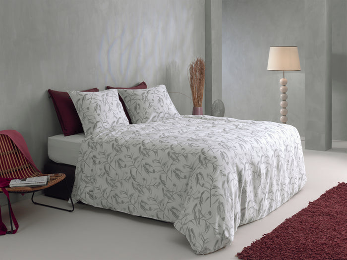 Zo Home Dekbedovertrek Katoen Satijn Fiori di - white