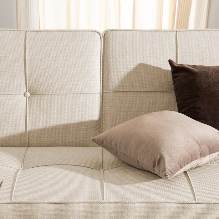 by fonQ basic Sabine Slaapbank - Geweven - Beige