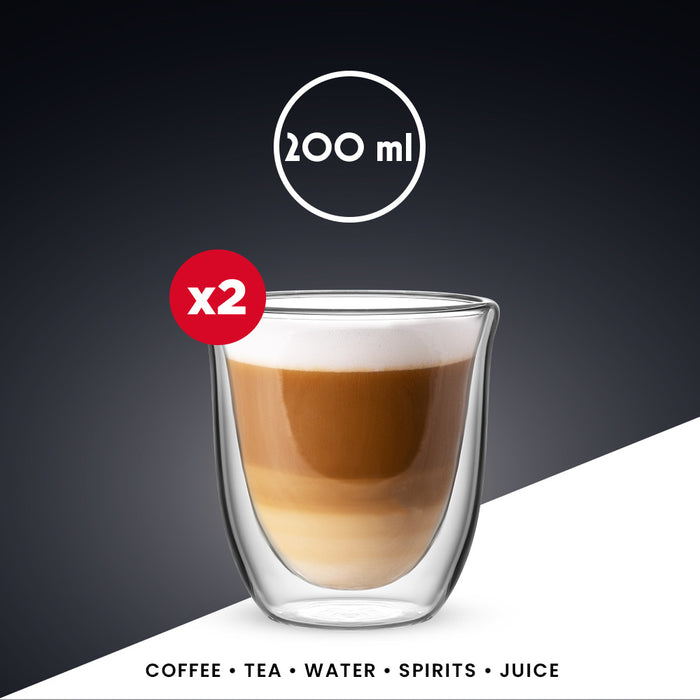 Bialetti Firenze dubbelwandige glazen - 2-delig - 200ml