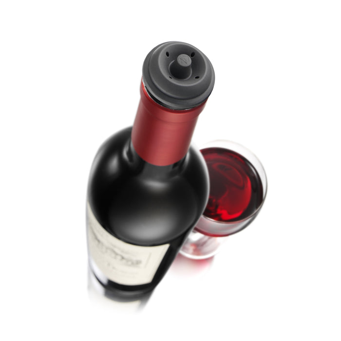 Vacu Vin Vacuüm Wijndop Grijs (6 stuks), Blister