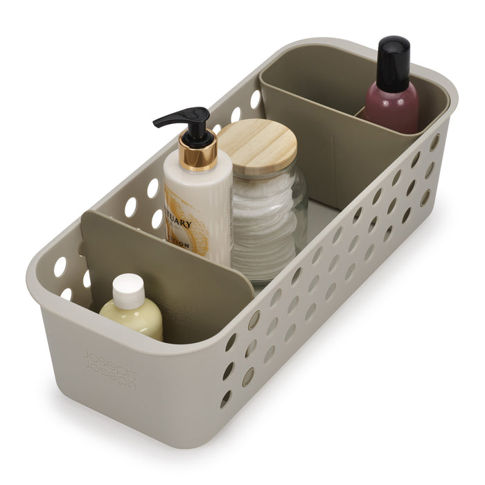 Opbergbox met Verdeelvakken, 16 x 40 x 13 CM, Kunststof, Grijs - Josep