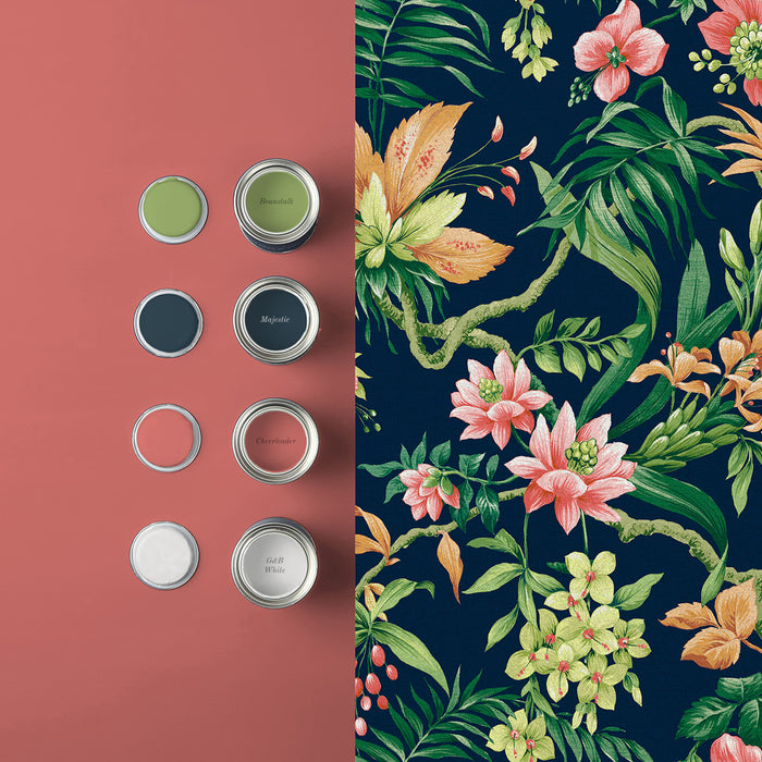 Graham & Brown vliesbehang Tesronto Navy blauw