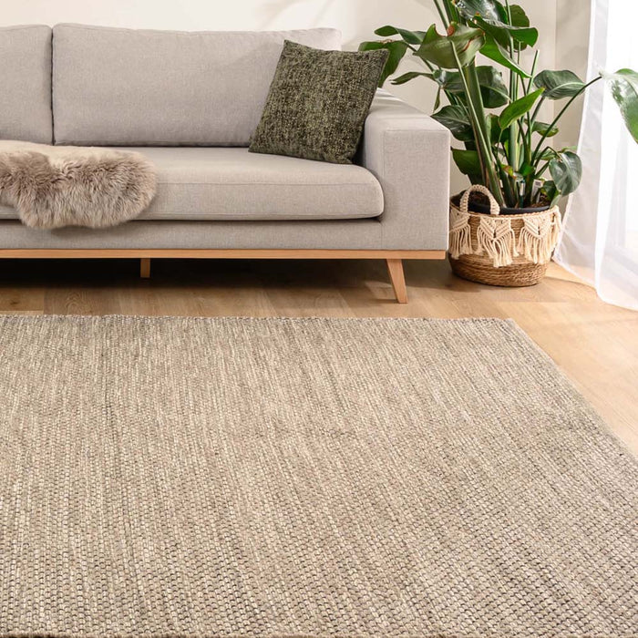 Nordic Weavers Wollen vloerkleed - Odda grijs|taupe - 200x300 cm