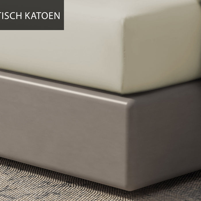 Luxe hoeslaken Egyptisch katoen - 90x200 - ecru