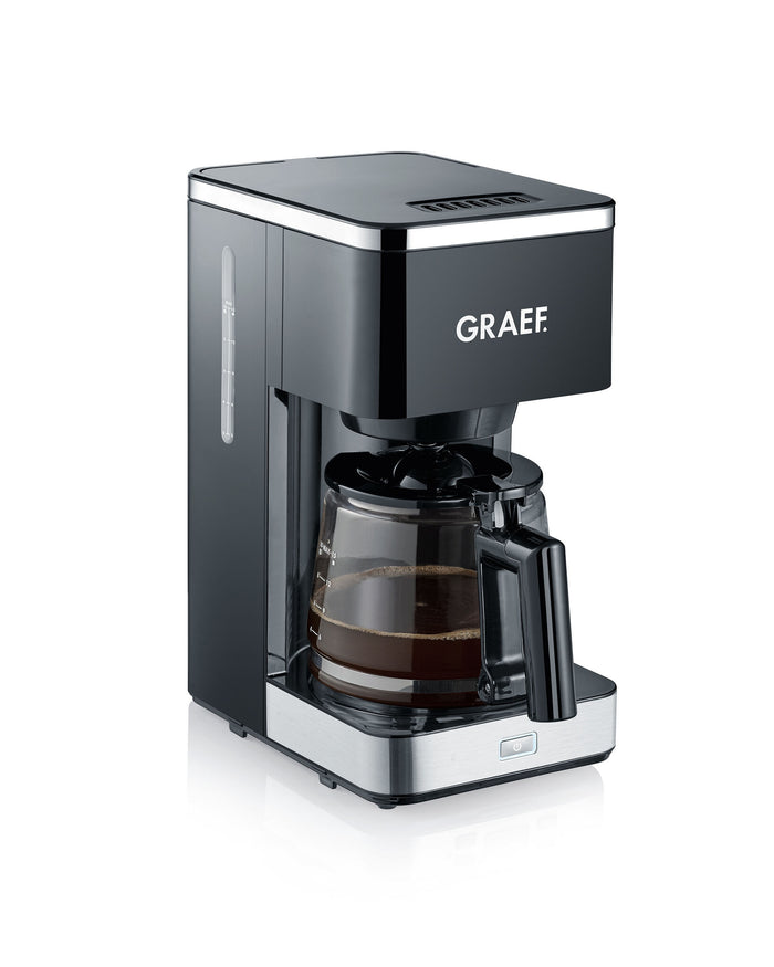 Graef Young Line filterkoffieapparaat - glazen kan - zwart