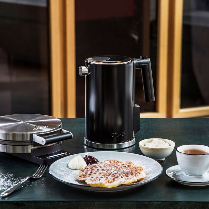 Graef waterkoker 'Exclusive' zwart - 1,2 l - instelbaar