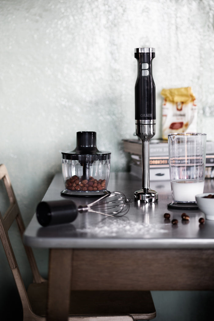 Graef staafmixerset zwart - met turbostand