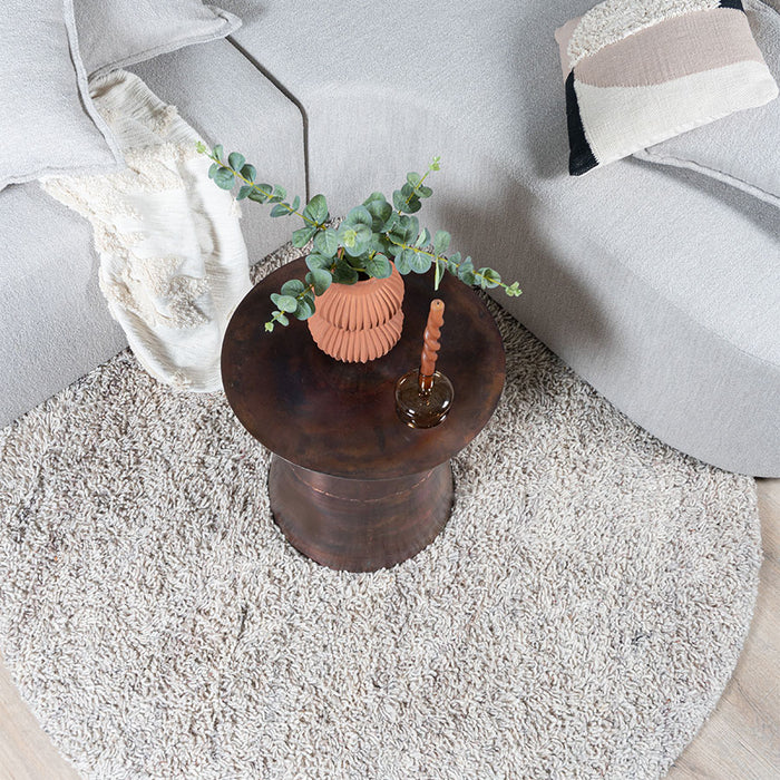 Veer Carpets - Vloerkleed Berbero Pelosa Beige 101 - ø200 cm