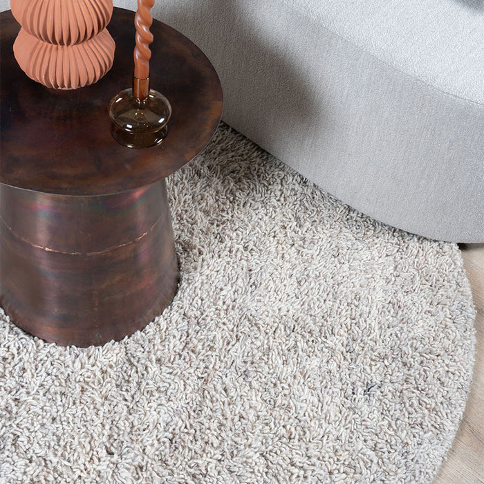 Veer Carpets - Vloerkleed Berbero Pelosa Beige 101 - ø200 cm