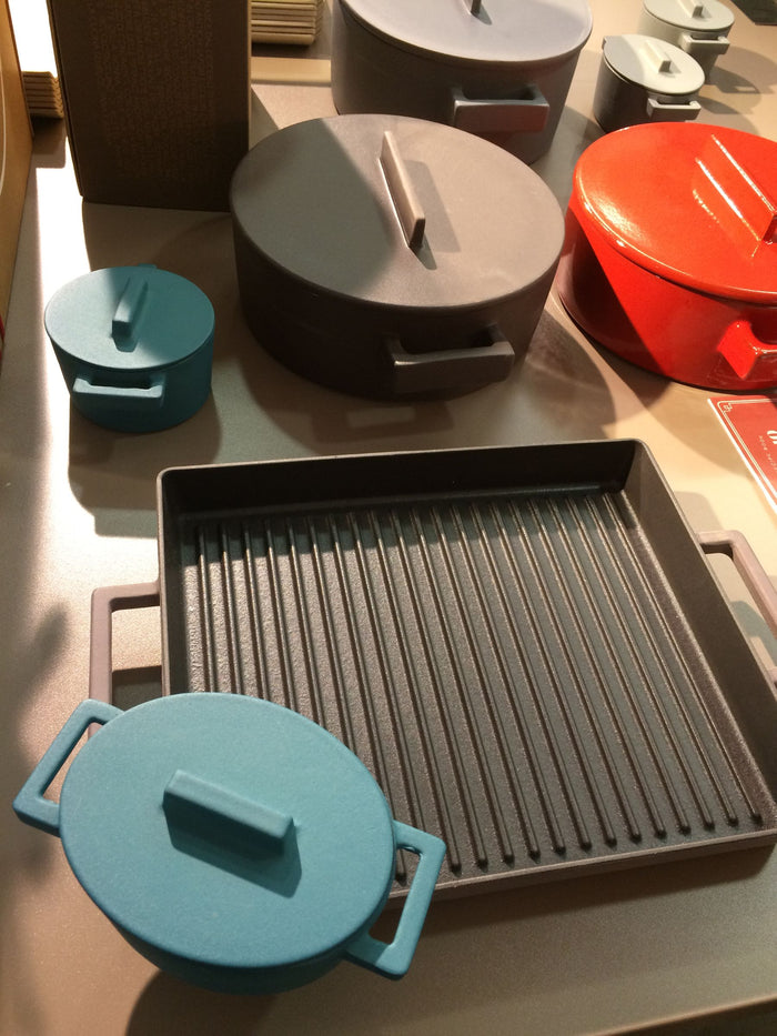 Braadpan Geel 13 cm x 10 cm incl deksel - Sambonet