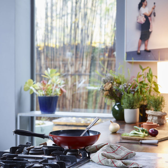 Kookpan Vintage extra hoog 20 cm incl deksel - Sambonet